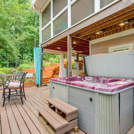 Creekside Hendersonville Haven Hot Tub And Fire Pit Bagian luar foto
