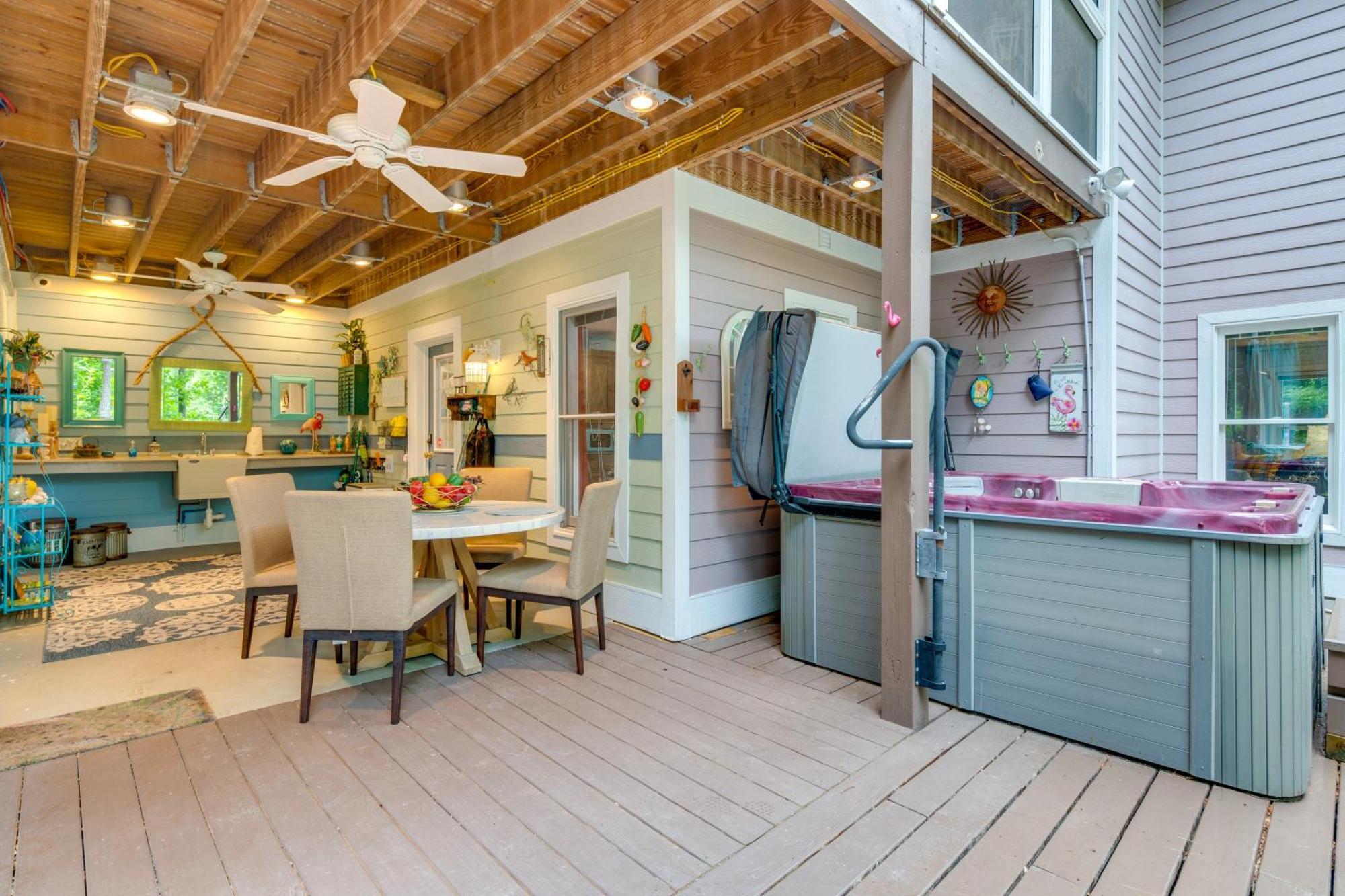 Creekside Hendersonville Haven Hot Tub And Fire Pit Bagian luar foto