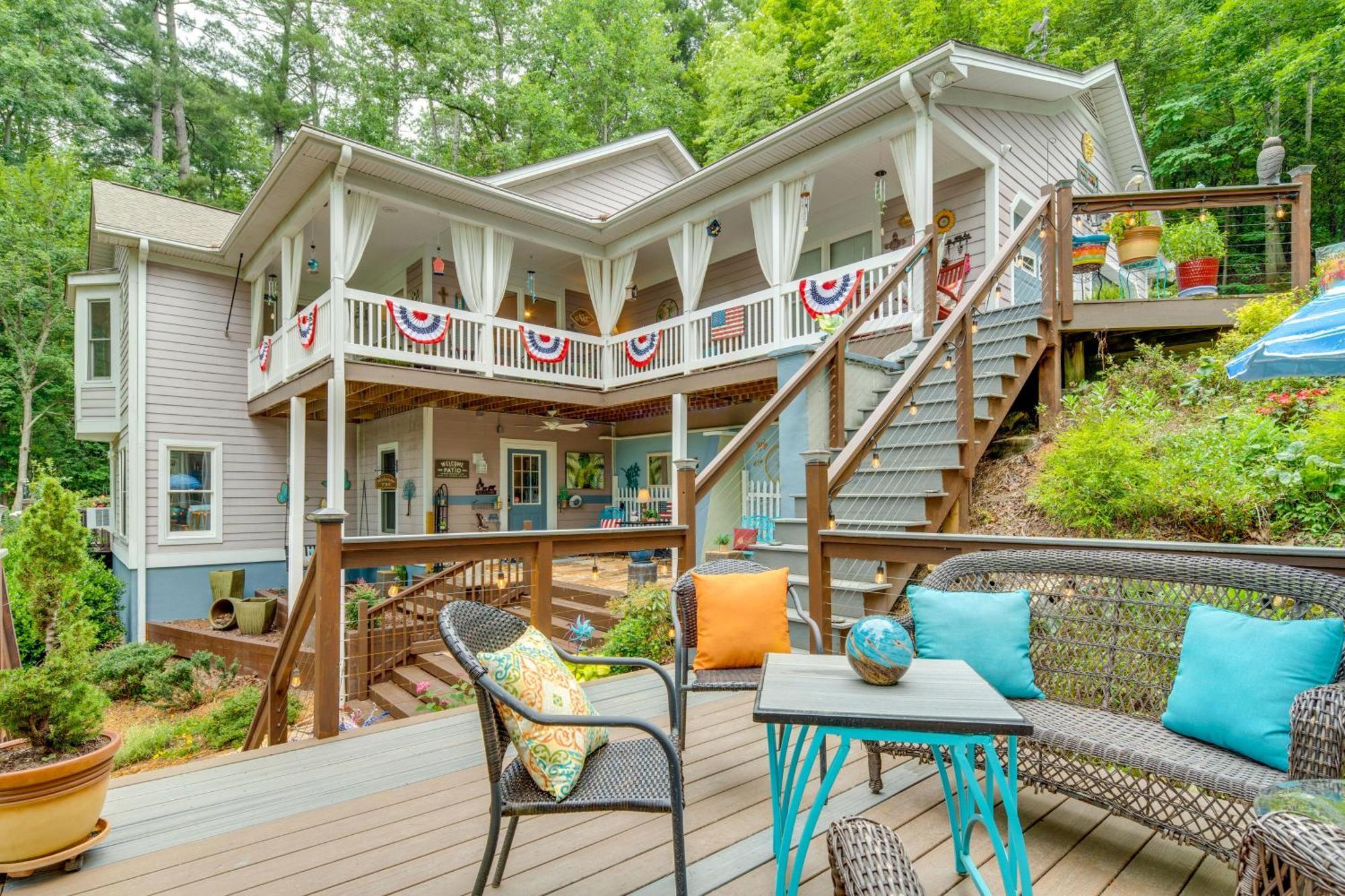 Creekside Hendersonville Haven Hot Tub And Fire Pit Bagian luar foto